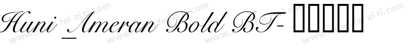 Huni_Ameran Bold BT字体转换